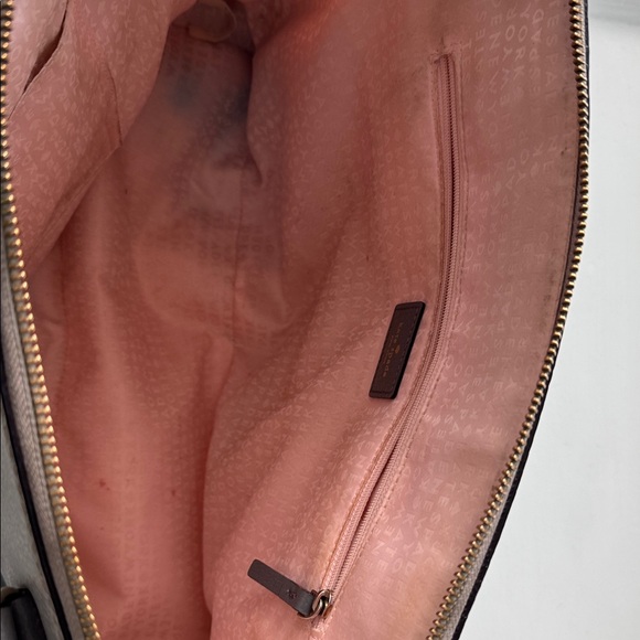 kate spade Two-Tone Gray and Dark Gray Leather Satchel - Picture 4 of 9